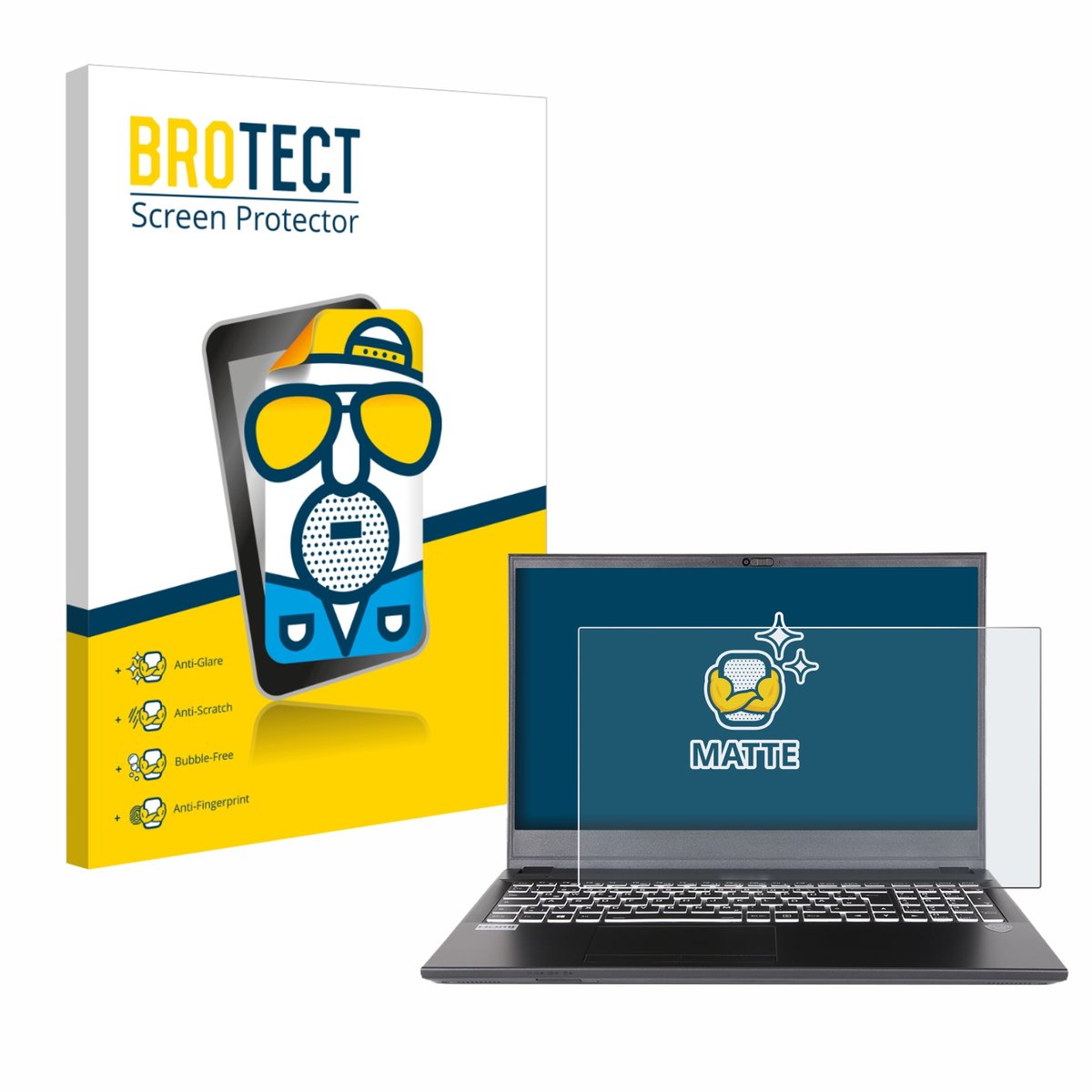 BROTECT - Screenprotector voor Wortmann Terra Mobile 1716 - Folie Beschermfolie matte