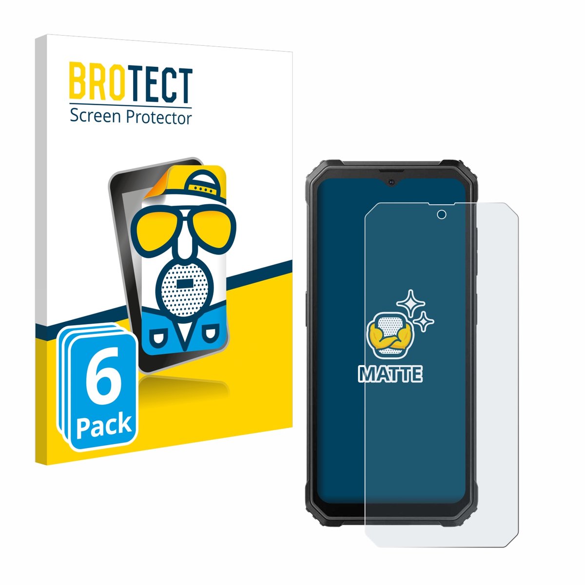 BROTECT - Screenprotector voor Blackview BV4800 SE - Folie Beschermfolie matte 6 Stuks