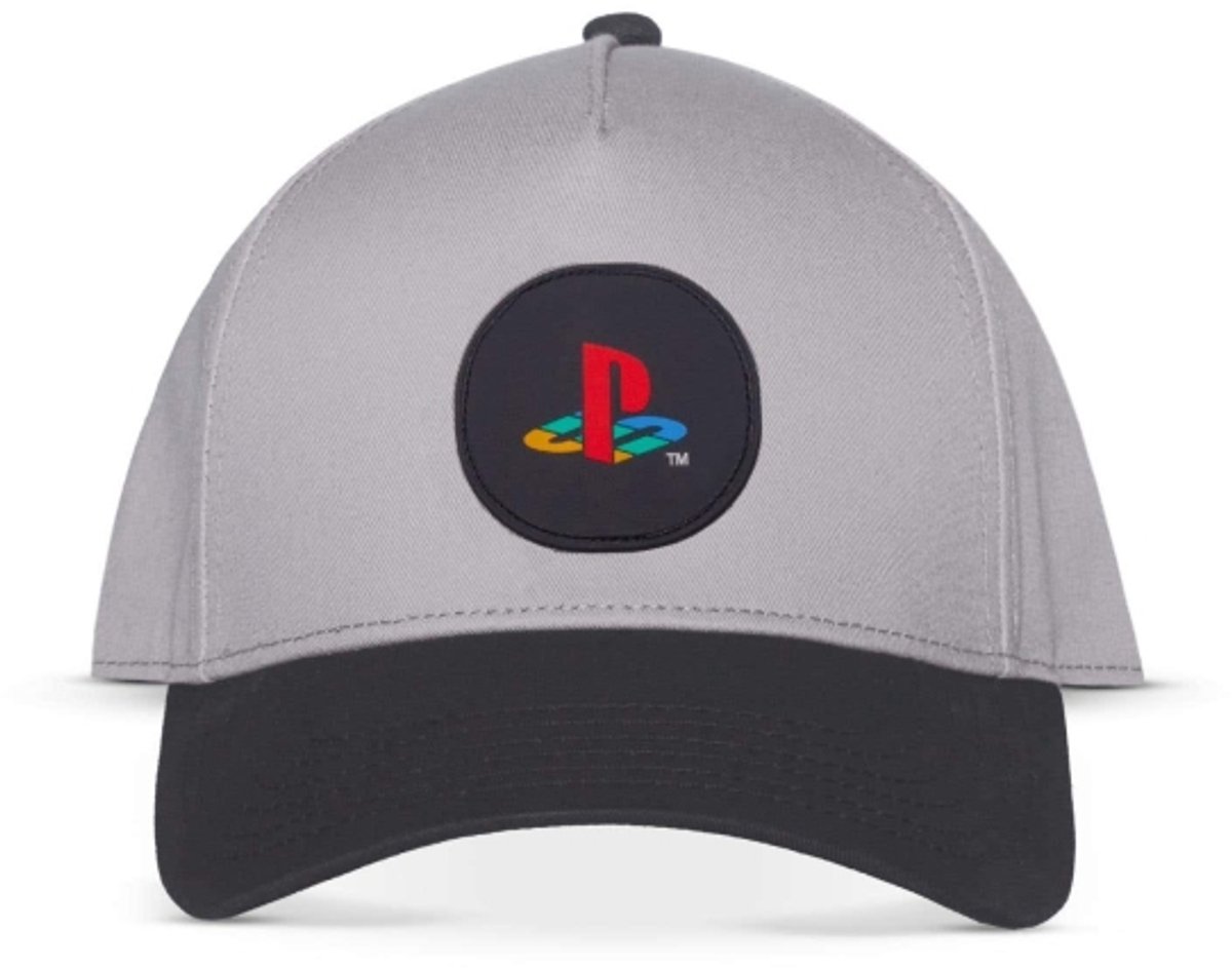 PlayStation - Round Logo Verstelbare pet - Grijs/Zwart