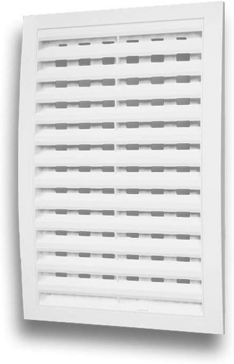 Weerbestendig Ventilatie Rooster 200x300 mm met Luchtstroomregeling, Afsluitbaar