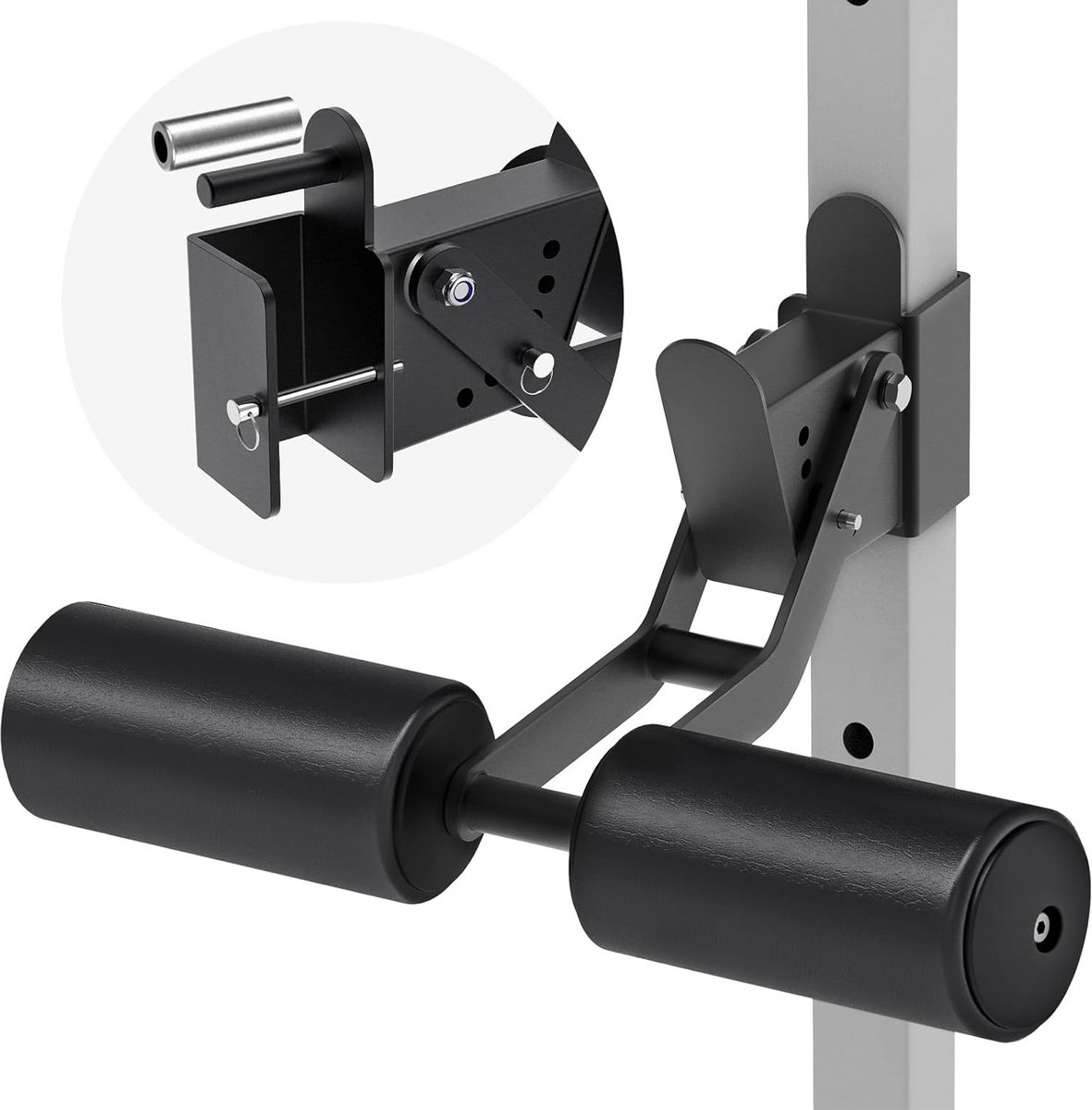 Verstelbare Hamstring Curl & Squat Rack Bevestiging voor Power Rack - Nordic Curls & Sit-ups