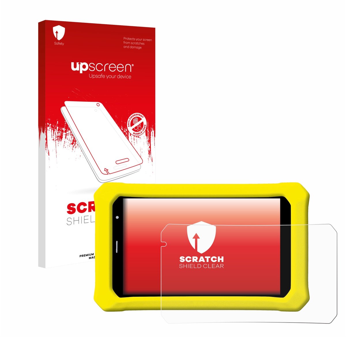 upscreen - Screenprotector voor Clementoni Clempad 8" PRO - Folie Beschermfolie transparant