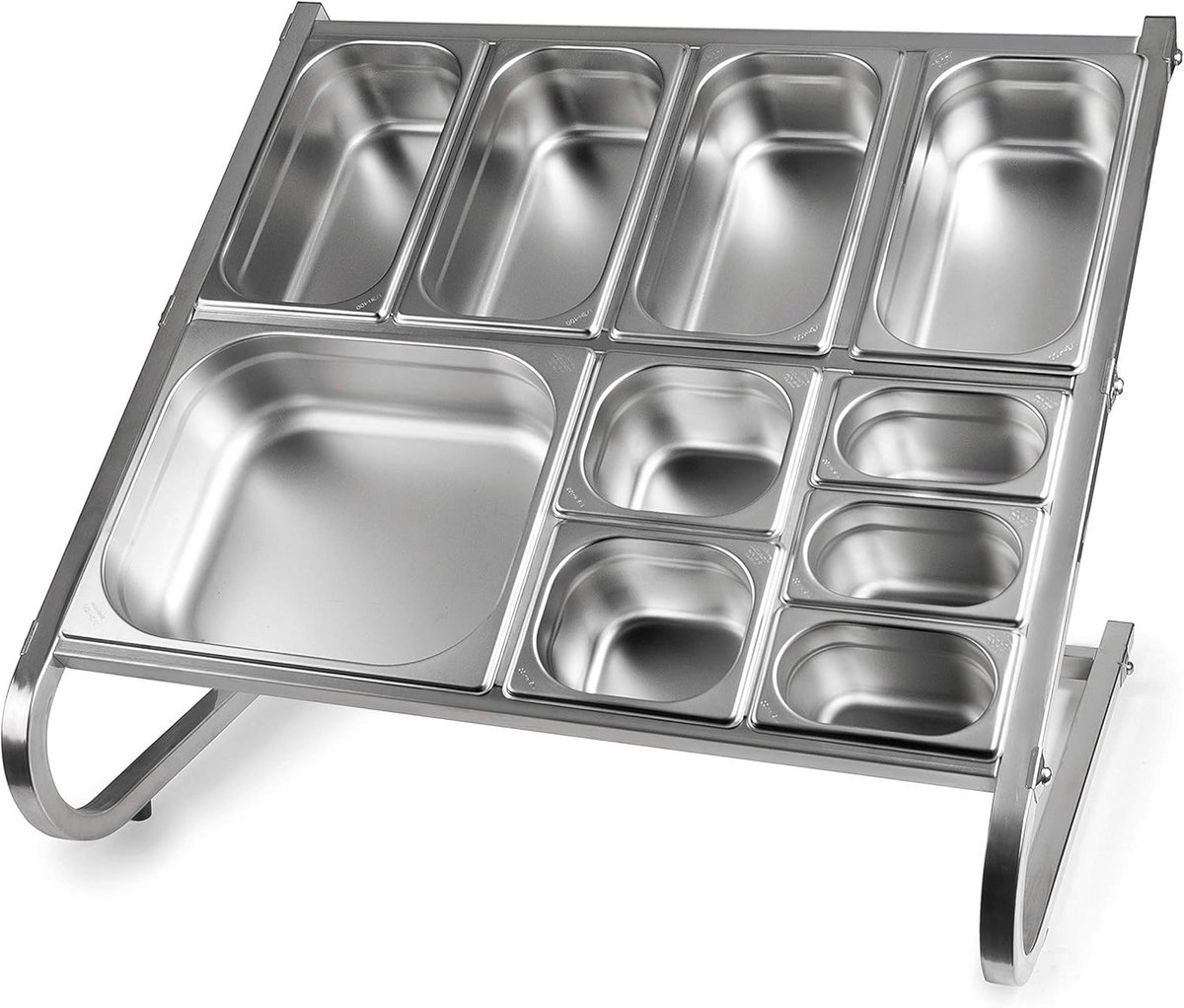 Professioneel Inzetstuk Bestekhouder RVS 18/10 Grijs 78 cm