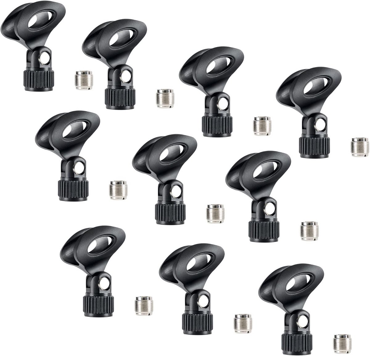 10 stuks universele microfoonklem set voor handheld microfoons
