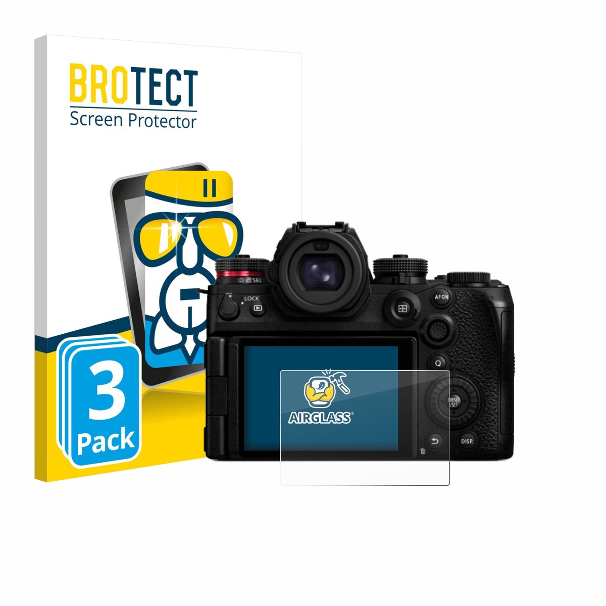 Screenprotector 3 Stuks voor Panasonic Lumix DC-S1IIE Beschermglas transparant