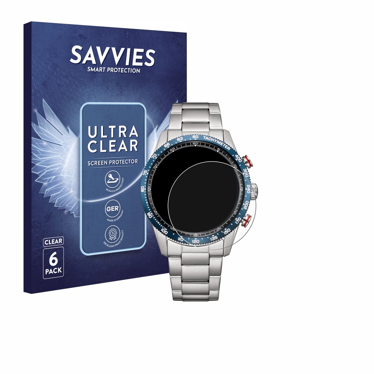 Savvies - Screenprotector voor Citizen CA4716-50L - Folie Beschermfolie transparant 6 Stuks