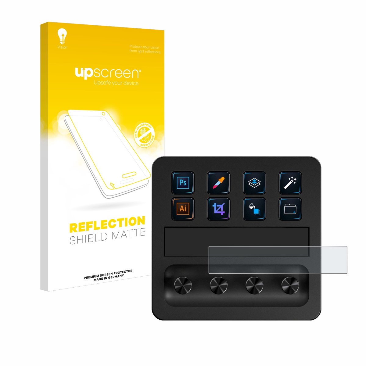 upscreen - Screenprotector voor Elgato Stream Deck + - Folie Beschermfolie anti glare matte