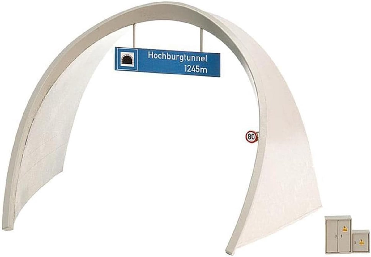 Tunnelportaal Modelbouw - Trein Accessoire - Modelspoor Aanleg - 2-Sporig Verkeer - H0 Schaal - Meerkleurig