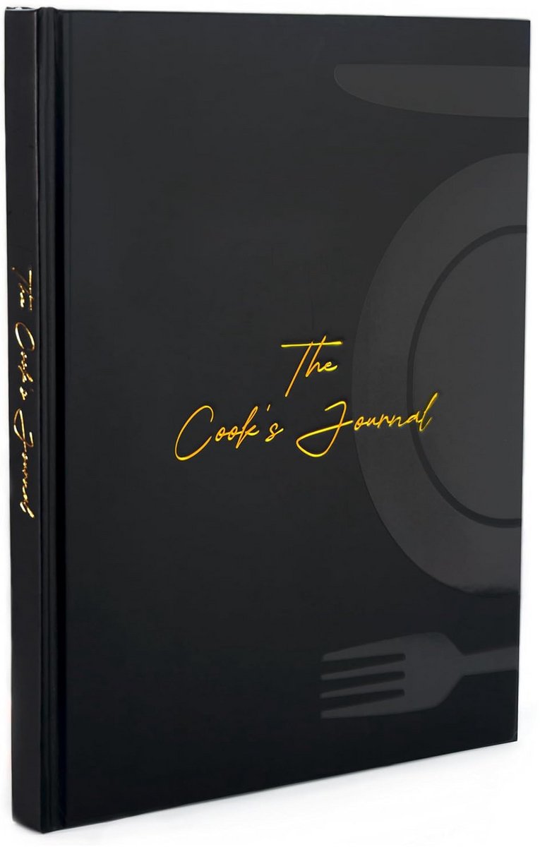 Officieel Receptenboek Blanco voor Eigen Culinair Dagboek met Harde Kaft, 100+ Pagina's