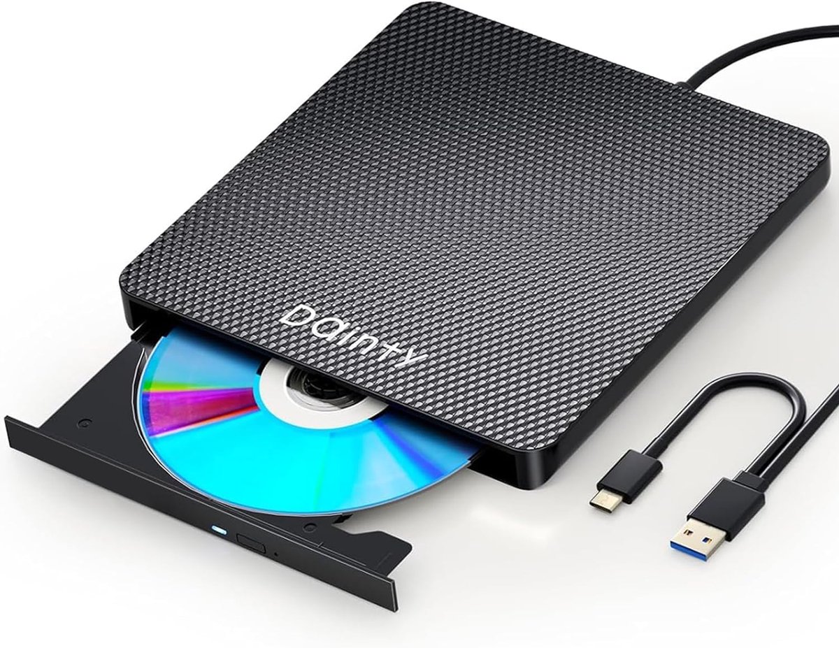 Externe Blu-ray Brander en DVD/CD-lezer/schrijver met USB 3.0 en Type-C | Breed Compatibel