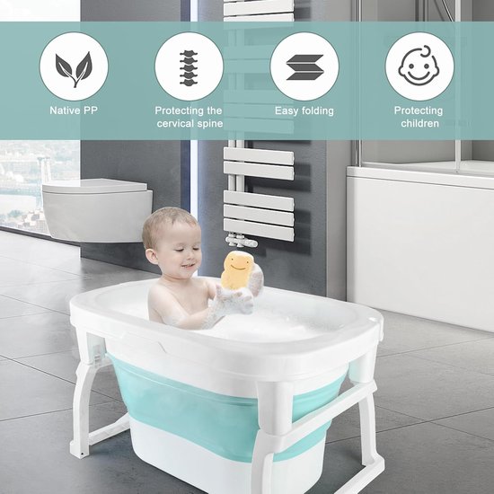 Opvouwbaar Babybadje voor Baby's van 0 tot 2 Jaar - Lichtgewicht en Stabiel — afbeelding 3