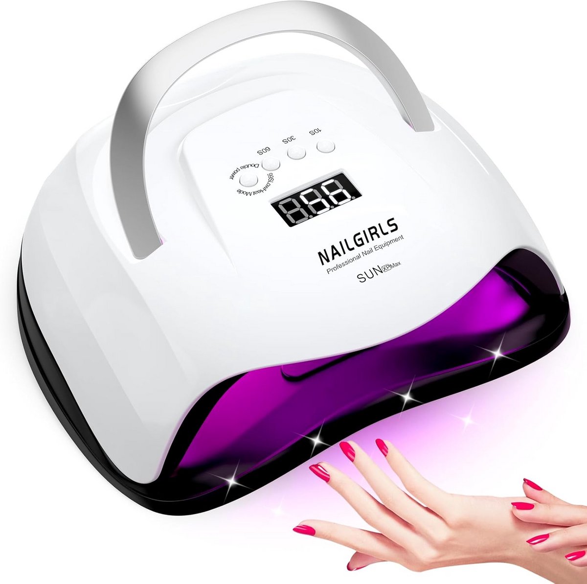 Krachtige UV LED Nagellamp voor Gel Laksnellen met Timer en LCD Display