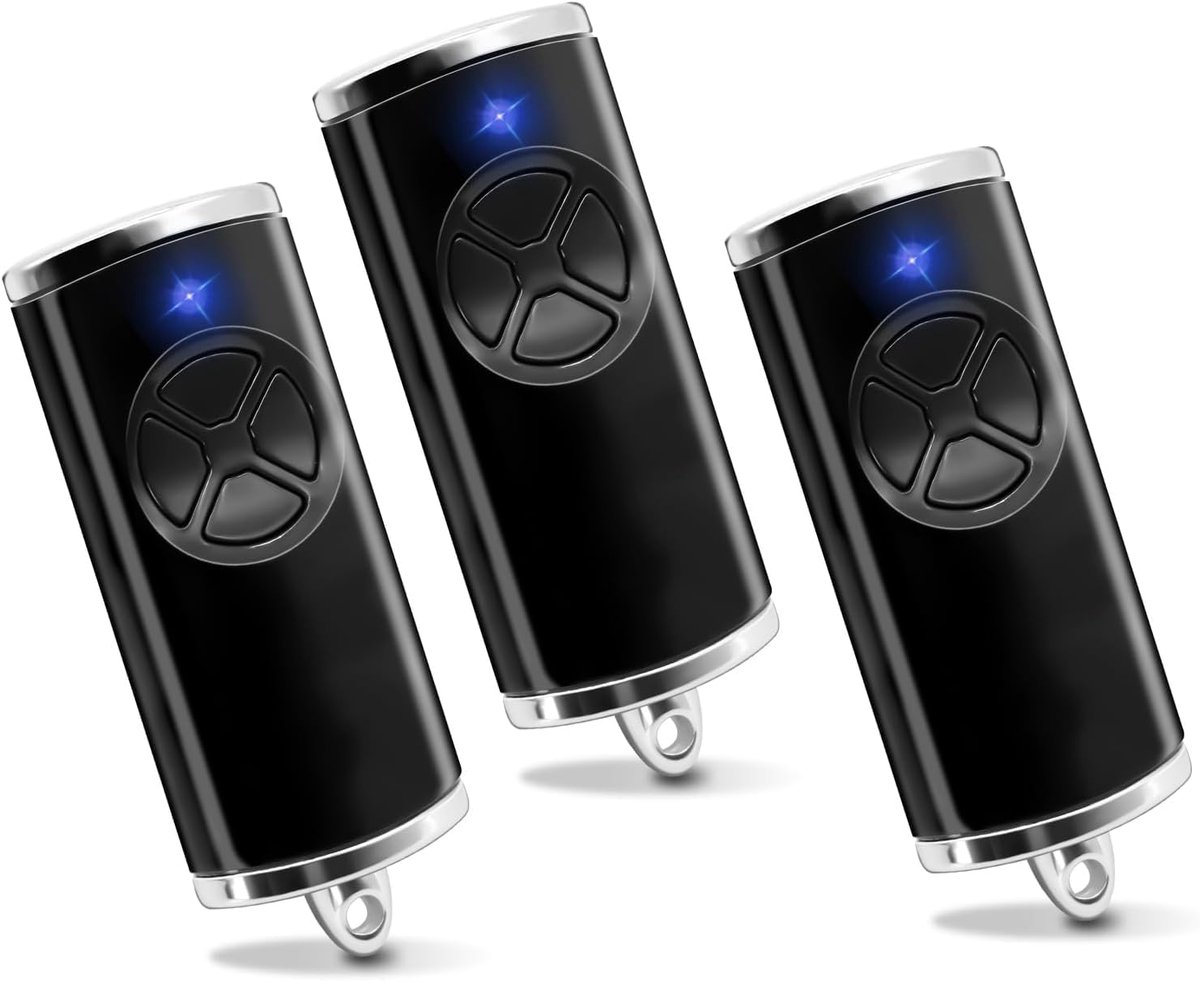 4 Kanaals Garagepoort Afstandsbediening Vervanging 868MHz Inclusief Batterij - Set van 3