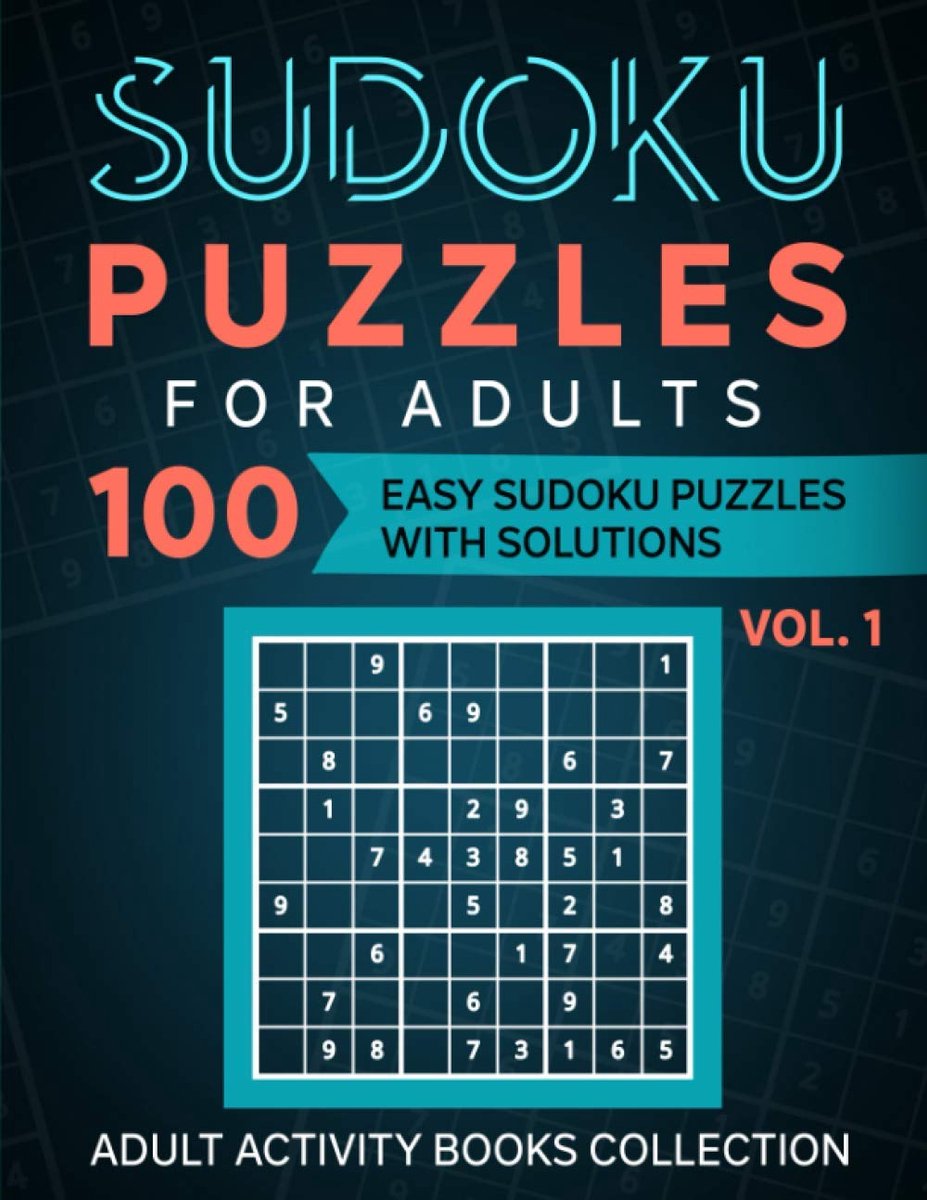 Sudoku Puzzels - Hersenkrakers Logica - Ontspanning Hersentraining - 100 Makkelijke Puzzels - 21.59 x 27.94 cm