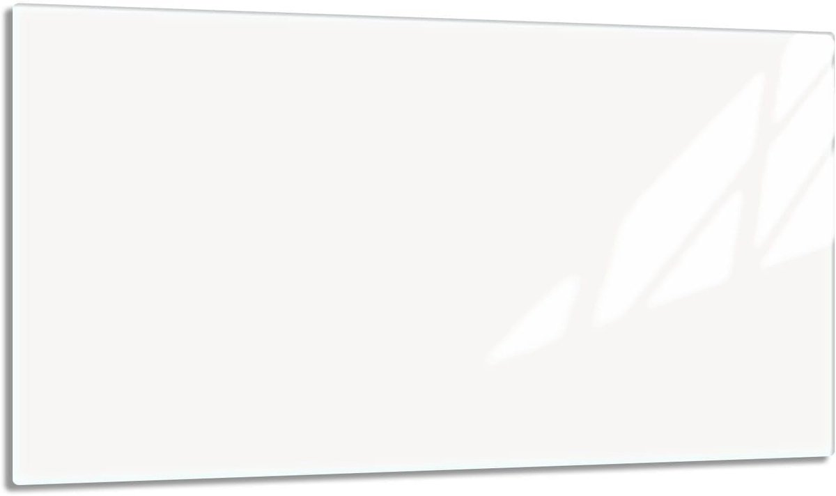 Universele Witte Glasplaat 90x52 cm voor Kookplaat: Snijplank, Spatscherm en Decoratie