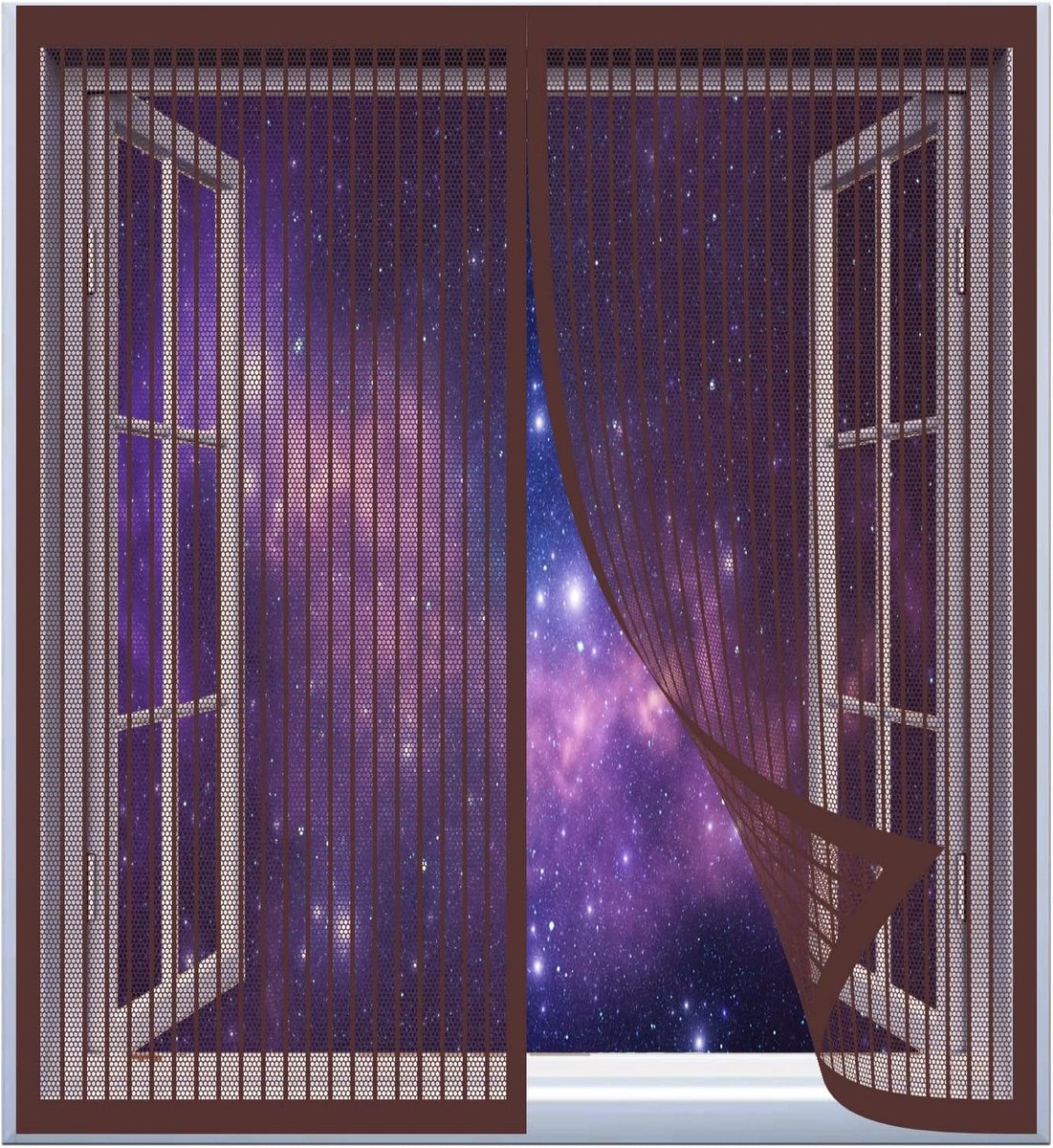 Magnetisch Hor Voor Deur 130x130 cm - Vliegengordijn Snel Sluitend voor Balkon, Terras en Schuifdeuren