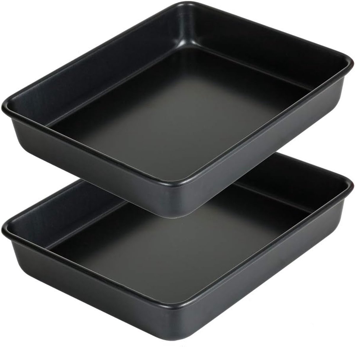 Set van 2 Koekenpannen 28 cm Non-stick Diep Bakblik voor Oven en Toastoven