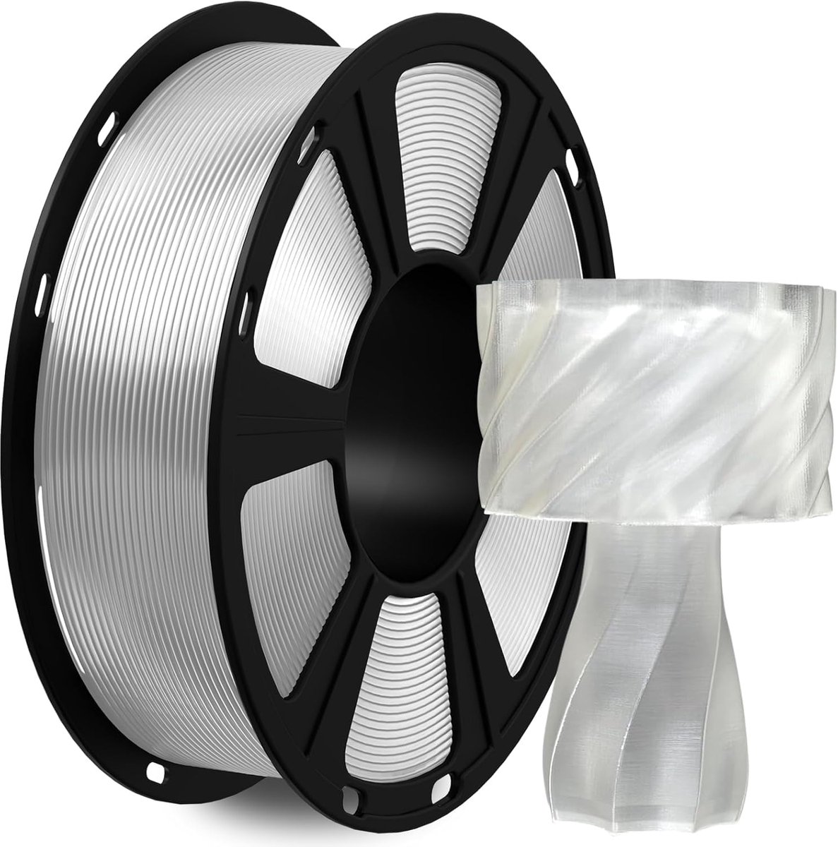 Transparant PLA Filament 1,75 mm voor 3D-printer, 1 kg spoel