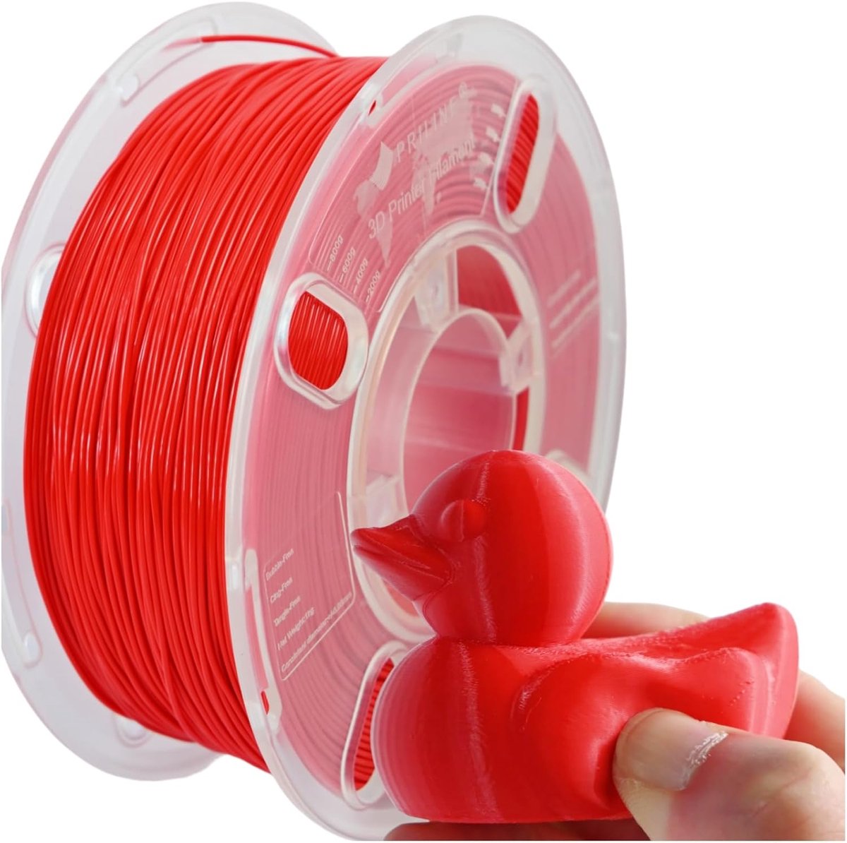 Flexibel TPU 1,75mm Filament (95A) - Hoge Flowsnelheid 3D Printer Materiaal - Zacht en Rood