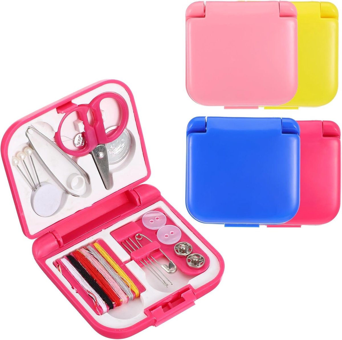Draagbare Mini Naaiset met Complete Naai-accessoires voor Reizen en Thuis