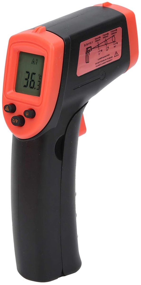 Contactloze Infrarood Thermometer voor Keuken, Auto en Techniek
