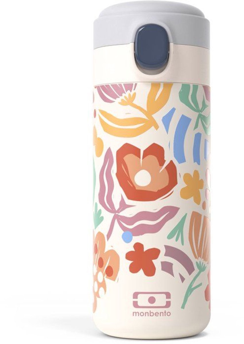 MONBENTO Geïsoleerde waterfles met tuit - Kinderen - Snelopenende dop - Pop Paper Cut