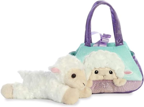 Luxe Pluche Knuffel Lam in Draagtas - Peek-a-Boo Speelgoed — afbeelding 2