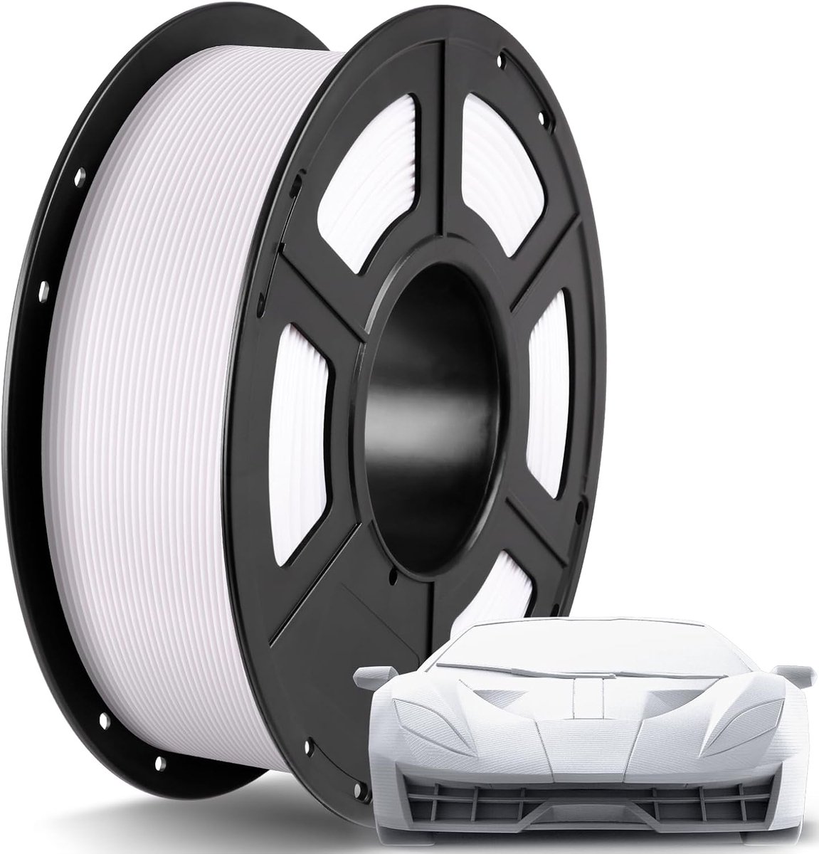 PLA+ Filament Wit 1.75 mm 1 kg - Sterk 3D Print Materiaal met Hoge Precisie