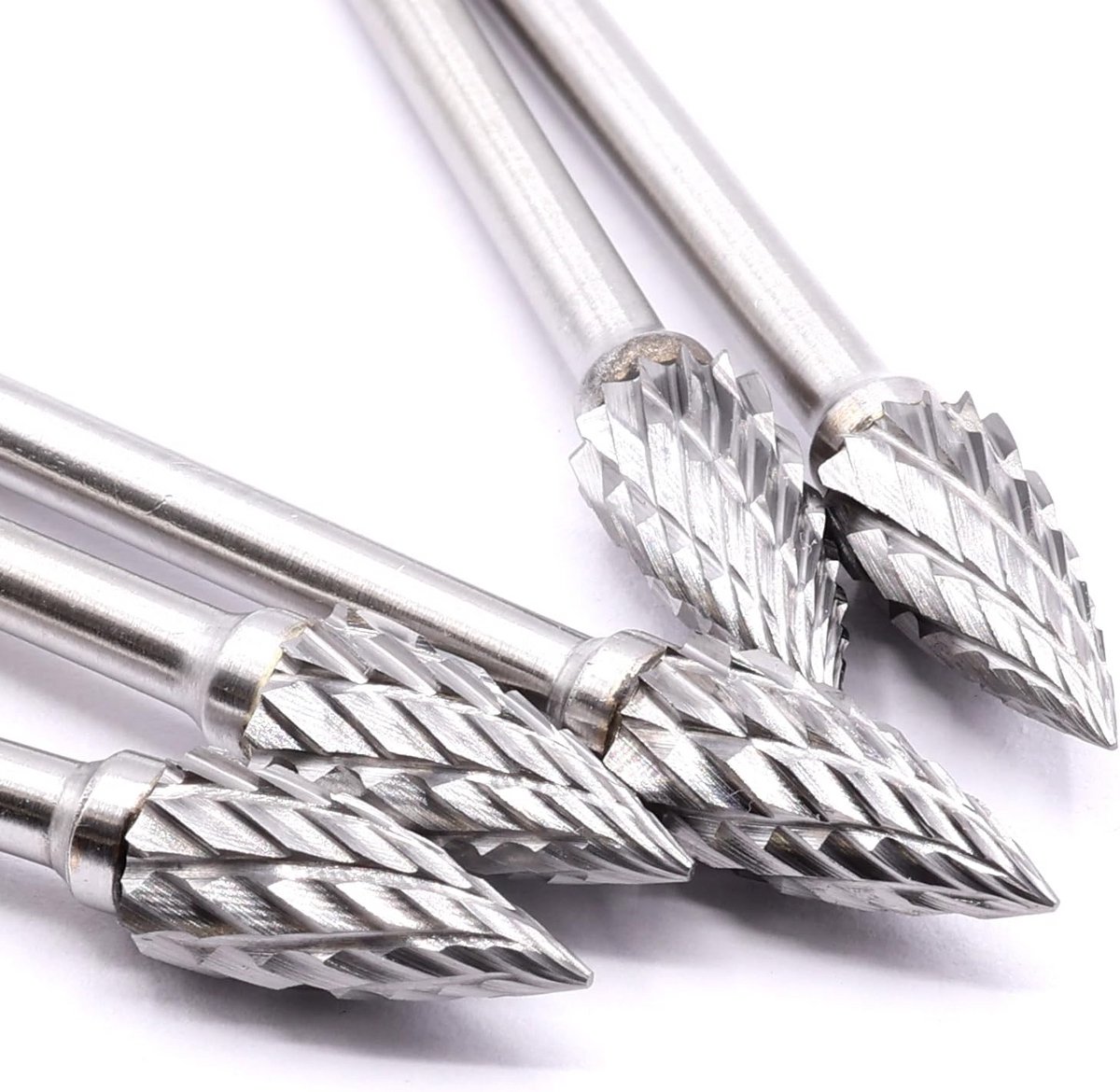 5x VHM Hardmetalen Freeskop Set 6mm - Ideaal voor Graveerdiensten en Multifunctioneel Gereedschap