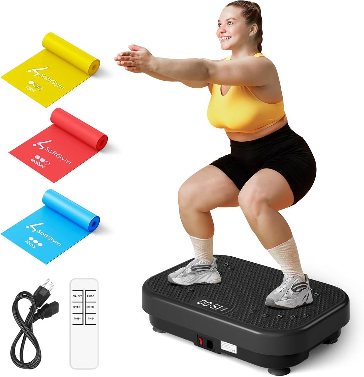 Trillingsplaat voor Full Body Workout en Lymfedrainage - Krachtig Schudplatform voor Thuisfitness