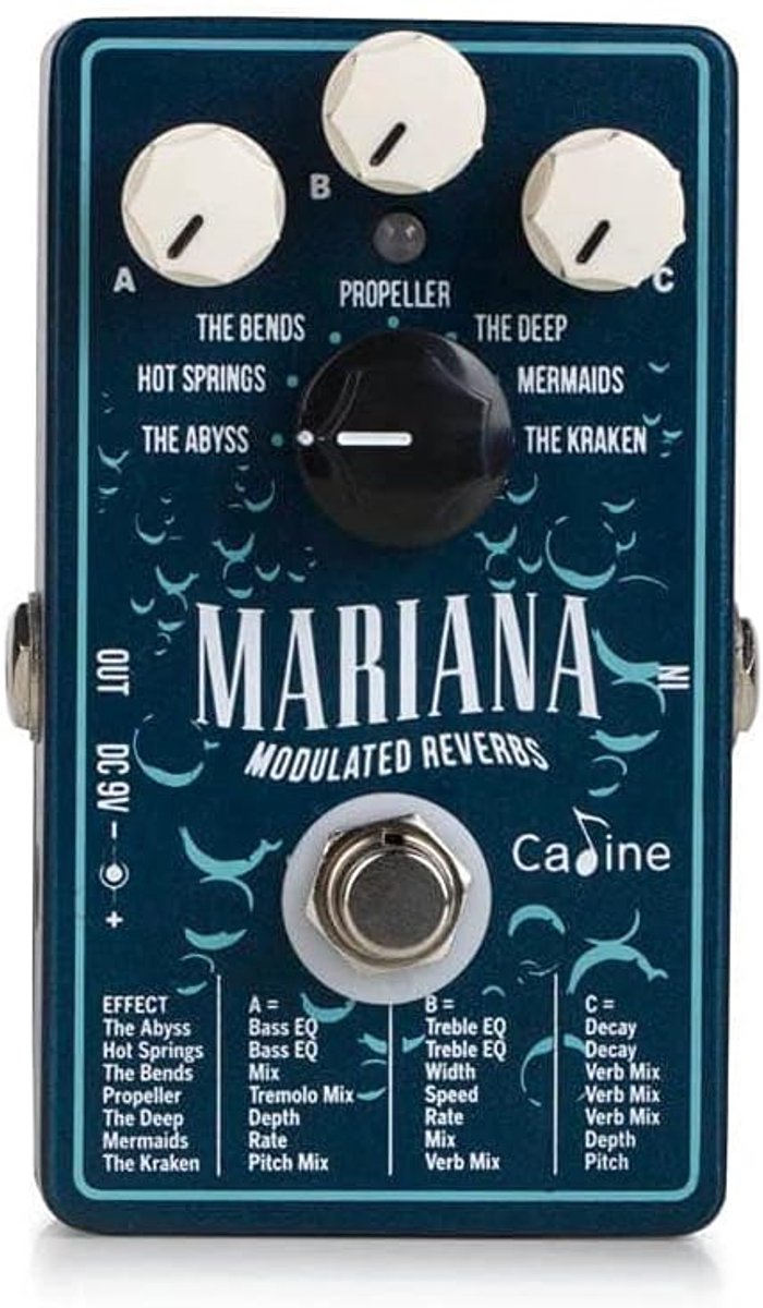 Gitaar Effectpedaal met 7 Modulerende Reverb Presets - Compact en Veelzijdig
