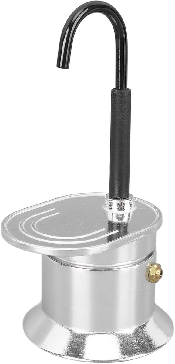 Moka Pot - Espresso Maker - Italiaanse Koffie - Enkele Buis Ontwerp - 50ML Capaciteit - Zilver
