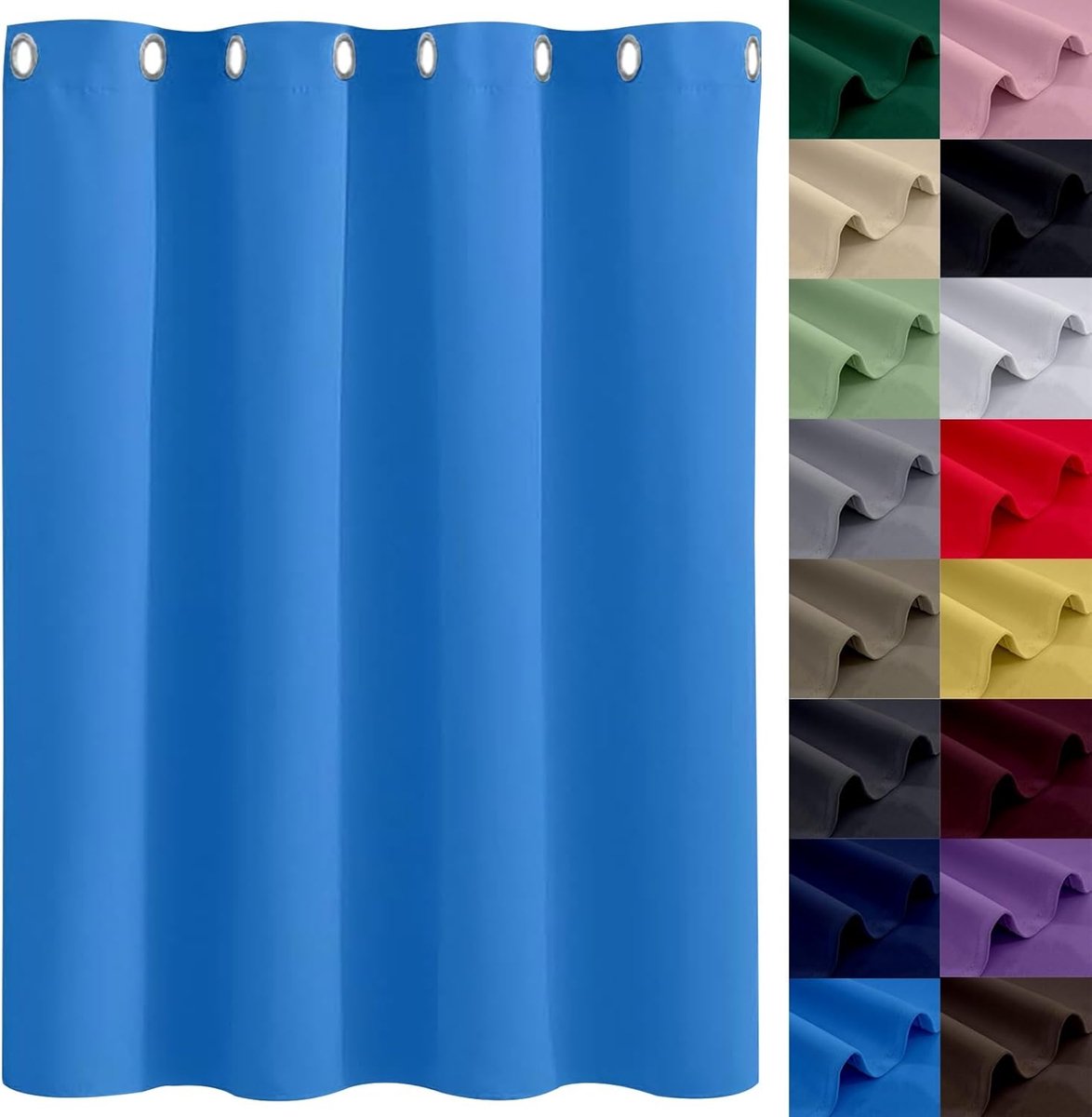 Verduisterende Gordijnen met Haken - 50x150 cm - Wasbaar - Insectenwerend en Lichtdicht - Taupe