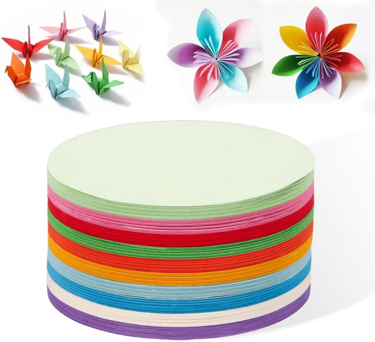 500 Ronde Moderatiekaarten Set - 10 Kleuren voor Workshops, Presentaties en Brainstormen