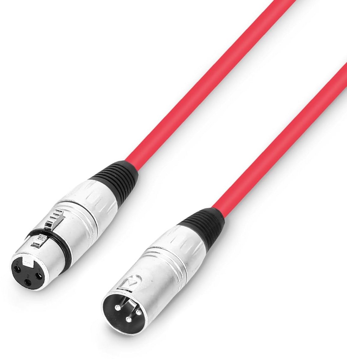 Microfoon Kabel - XLR Kabel - Muziek Opname - Hoge Flexibiliteit - 05 Meter - Rood