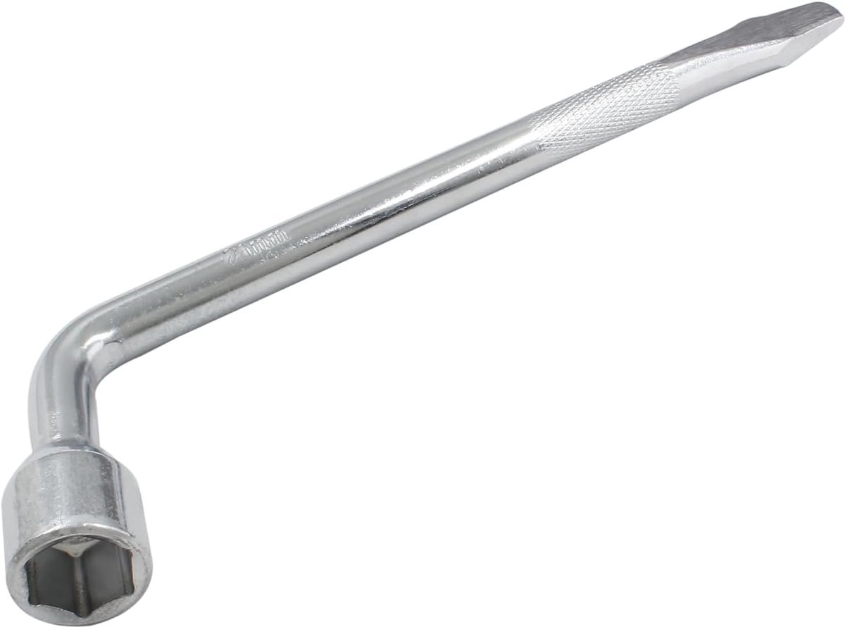 Bandenwissel Gereedschap - Kruissleutel - Auto Reparatie - Verstevigd Koolstofstaal - 21 mm - Zilver