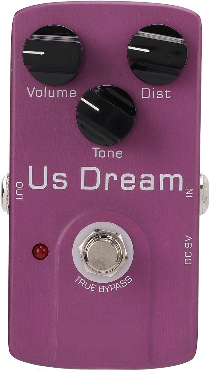 Gitaar Effectpedaal Hoge Gain Distortion Analoog True Bypass