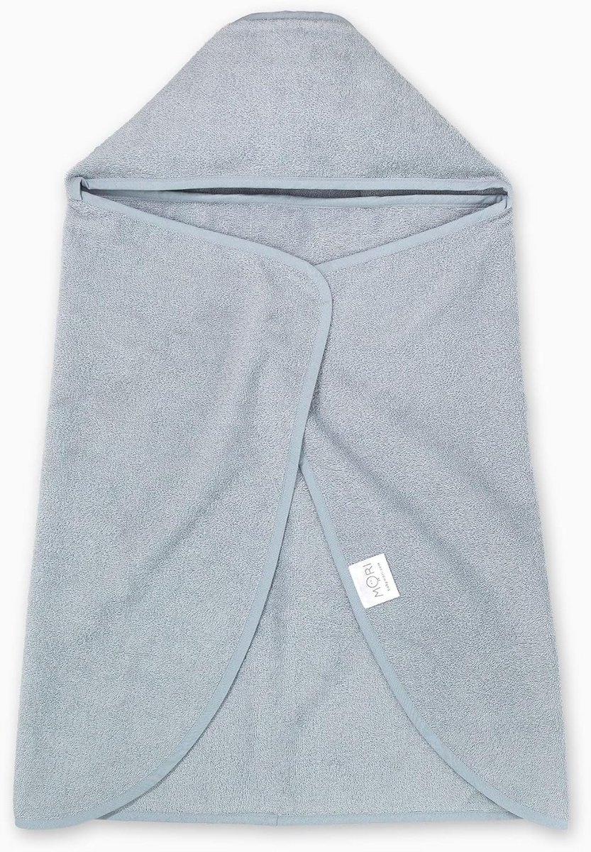 Kinderbadjas met Capuchon Blauw | Superzachte Microkatoen Badhanddoek voor Peuters (1-3 jaar)
