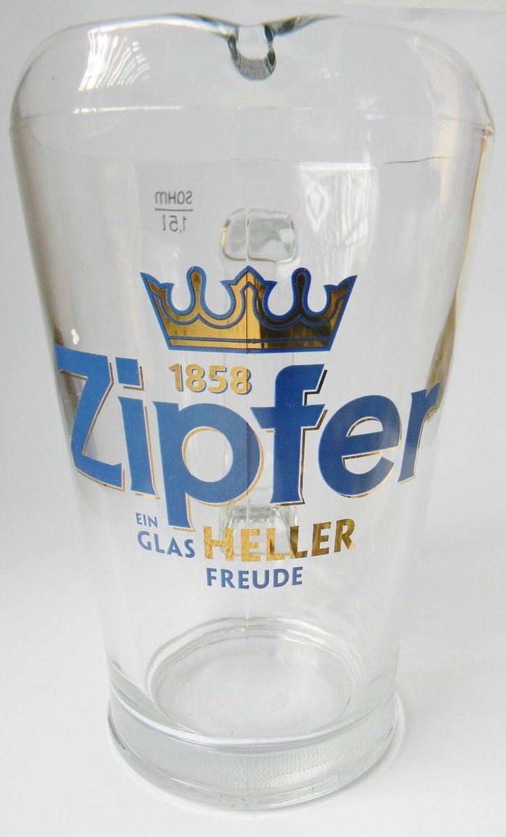 Glazen Bierkan 1,5 Liter - Perfect voor Bierkoelers en Feestjes