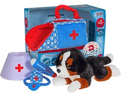 Pluche Speelgoed Hond Yago Verzorgingsset met Accessoires 30 cm