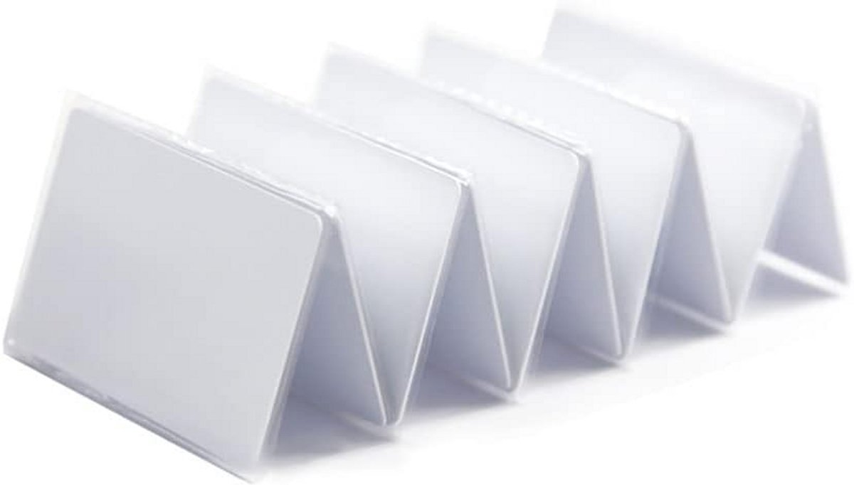 RFID Kaarten - Toegangscontrole Kaarten - Deur Toegang - Herschrijfbaar PVC Materiaal - 85x54mm - Wit