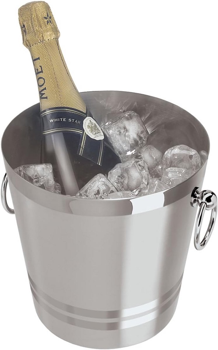 RVS Champagnekoeler emmer 4 liter - Isemmer voor Champagne en Witte Wijn