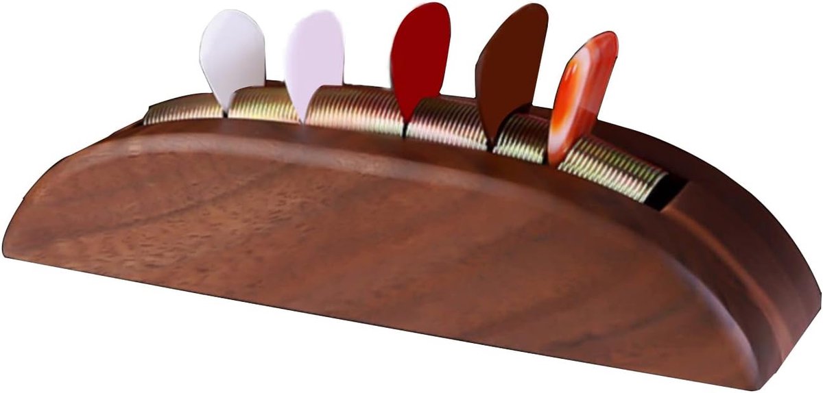 Houten Gitaar Plectrum Houder - Exclusieve Opslag en Display voor Gitaar Picks