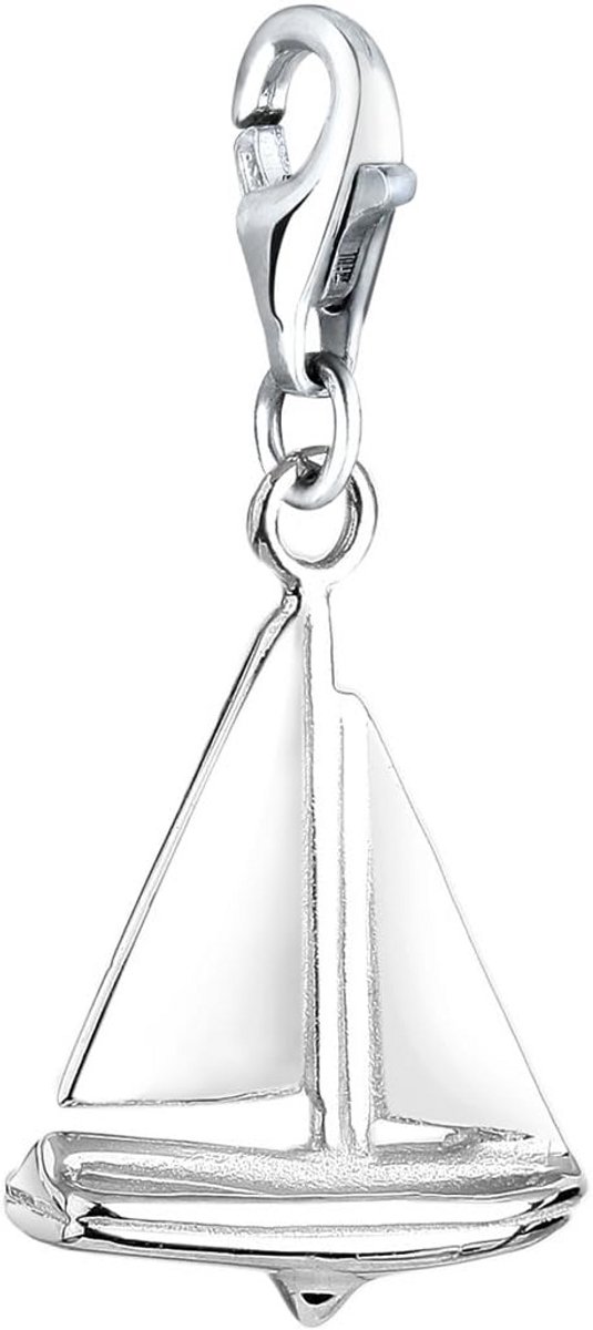 Zilveren Karabijnhaak Bedel Hanger Zeilboot voor Charm Armband