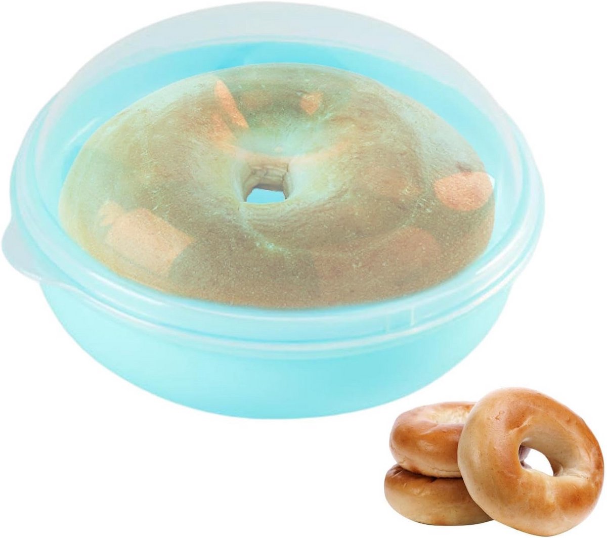 Ronde Broodtrommel voor Bagels & Gebak - Luchtdichte Bewaardoos voor aanrecht