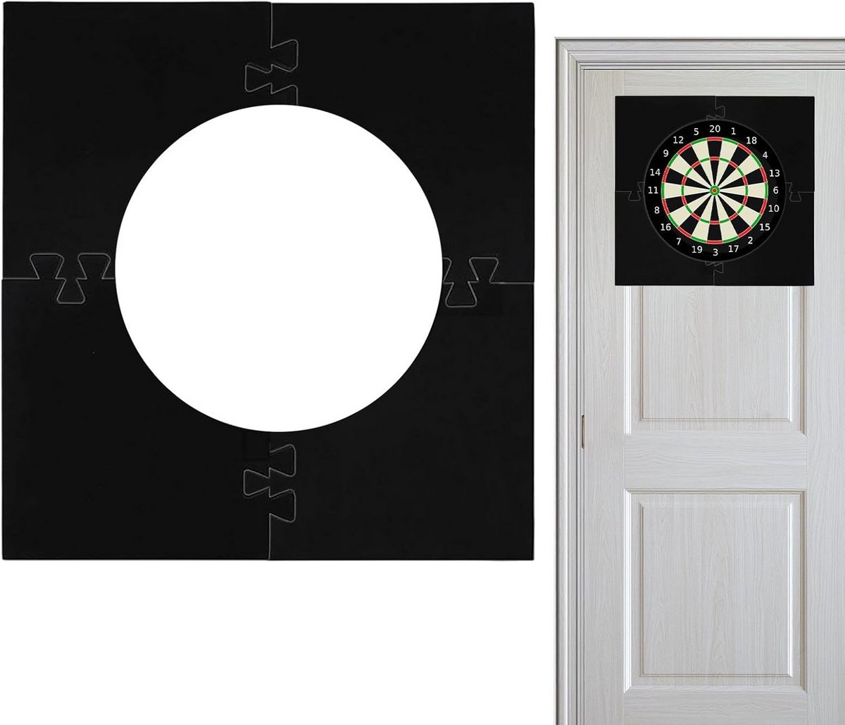 Dart Catchring Zwart Muurbescherming Achterwand voor Pijltjesbord