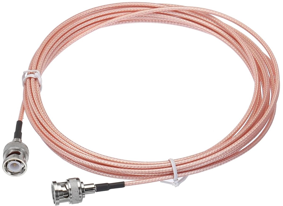 RG316 BNC naar BNC Coaxkabel Laag Verlies RF Kabel 4.5 Meter Oranje
