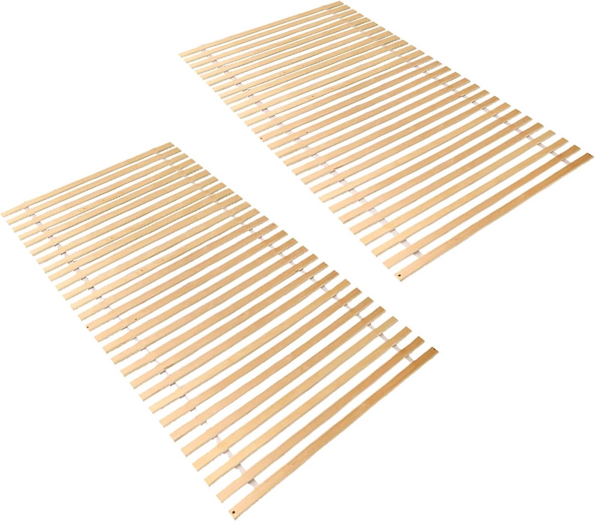 Set van 2 Lattenbodems 90x200 cm van Hoogwaardig Populierenhout