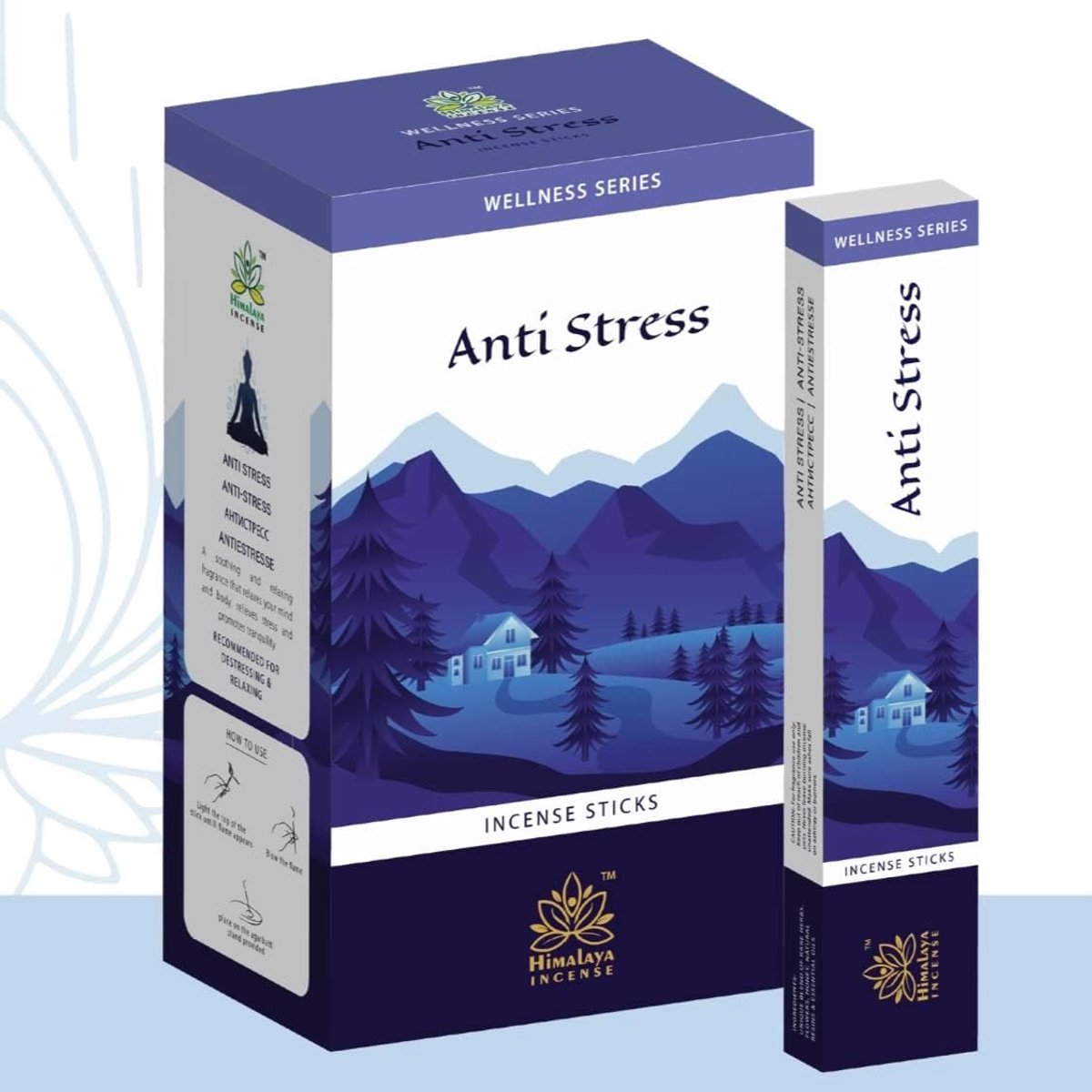 Himalayaanse wierookstokjes tegen stress 12 x 15 g - Agarbatti geurstokjes voor meditatie, yoga, ontspanning, gebedsruimte | Aromatherapie tegen stress en innerlijke onrust met Kajal-stickers