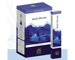 Himalayaanse wierookstokjes tegen stress 12 x 15 g - Agarbatti geurstokjes voor meditatie, yoga, ontspanning, gebedsruimte | Aromatherapie tegen stress en innerlijke onrust met Kajal-stickers